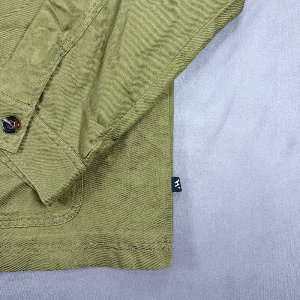 Houston White Mens XXL Olive Green Cotton  Chore Shacket Button Down Jacket - Picture 10 of 10